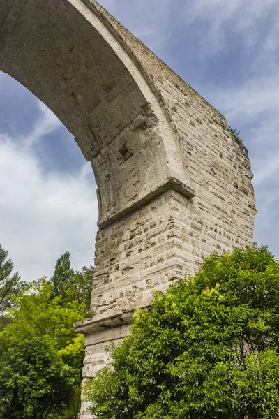 Ruins Roman Arch Bridge Augustus Narni Terni Umbria Remains Bridge — Φωτογραφία Αρχείου
