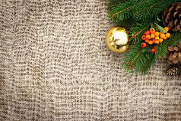 Rustic Christmas background — Stock Photo, Image