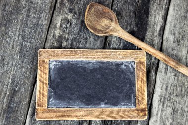 Arka plan Blackboard ile pişirme