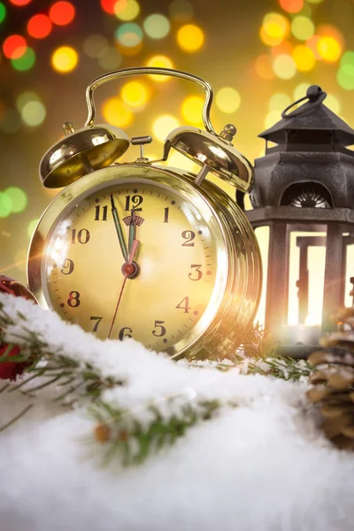 New Year's at midnight — Stock Photo, Image