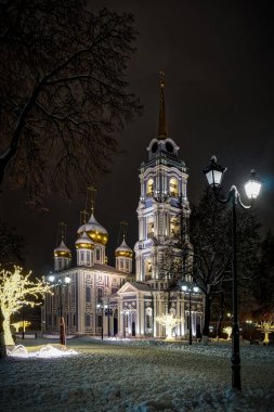 Kremlin 'deki Varsayım Katedrali. Tula. - Rusya. Mayıs 2019.
