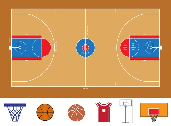 basketball court scheme and stuff icons