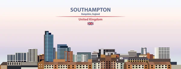 사우샘프턴 케이프 Southampton Cityscape 삽화와 그리고 — 스톡 벡터