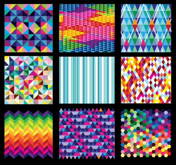 Seamless patterns — Stock Vector