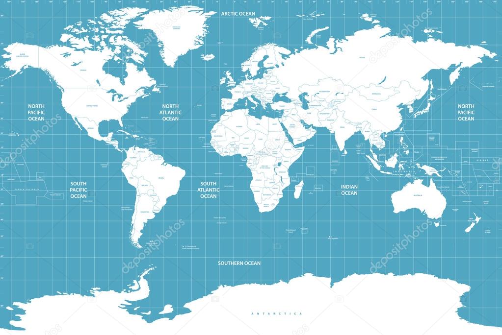 Political World Map On Soft Blue Background Vector Image By C Jktu 21 Vector Stock 7592 Political World Map On Soft Blue Background Vector Image By C Jktu 21 Vector Stock 7592