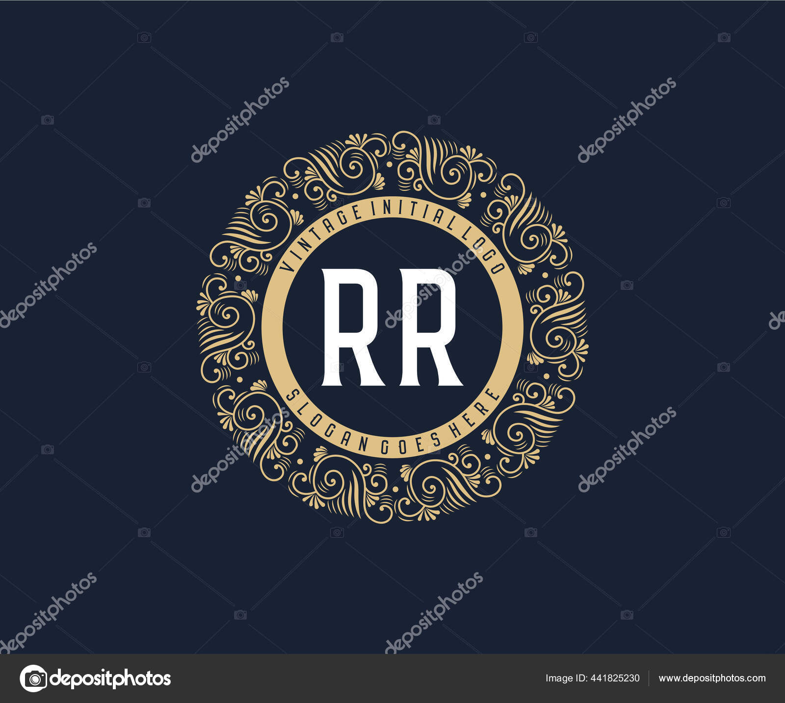 Rr R Golden Letter Vector & Photo (Free Trial) | Bigstock