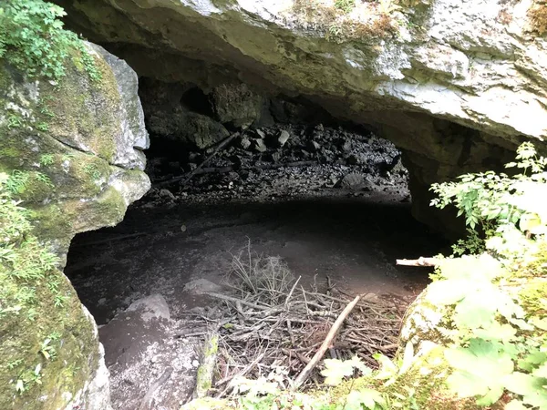 Cueva Del Tejedor Jama Tkalca Cueva Tkalca Jama Tkalca Cerknica — Foto de Stock