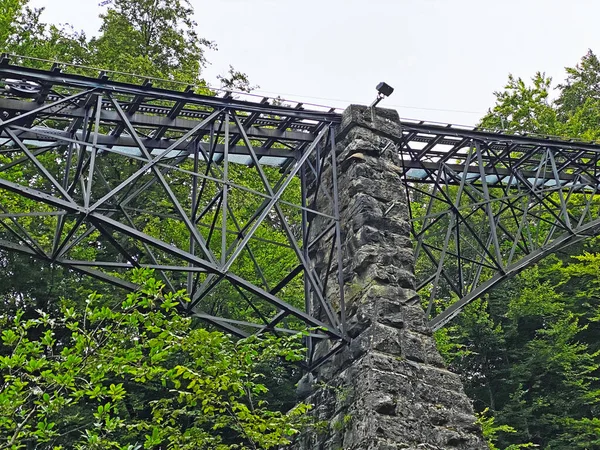 Giessbachbahn Die Älteste Standseilbahn Europas Brienz Kanton Bern Schweiz Standseilbahn — Stockfoto