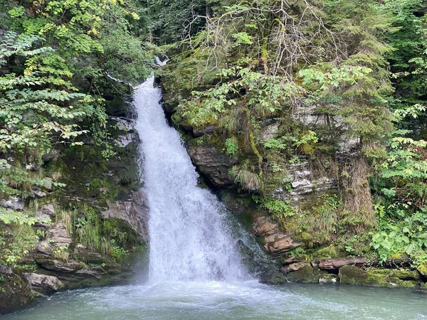 Giessbach Falls Eponymous Nature Park Lake Brienz Giessbachfalle Giessbachfaelle Gleichnamigen — 图库照片