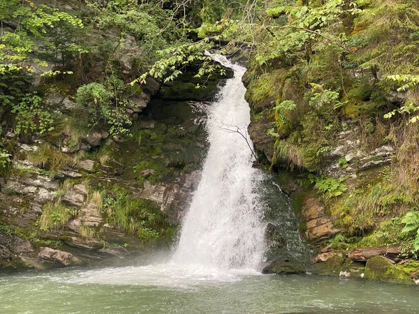 Cascate Giessbach Nell Omonimo Parco Naturale Sul Lago Brienz Giessbachfalle — Foto Stock