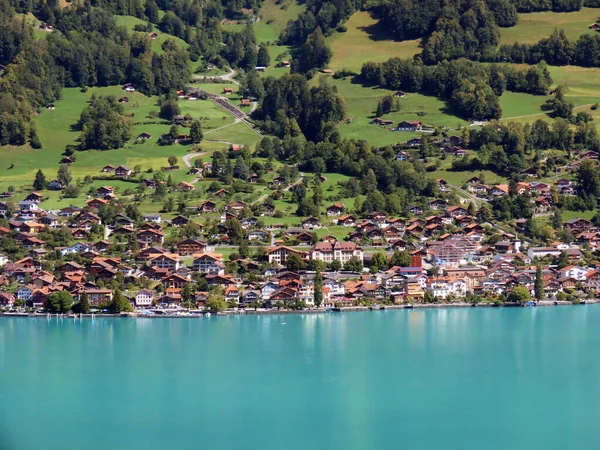 Brienz Gölü Kıyılarında Brienzersee Sviçre Nin Bern Kantonu Nda Kanton — Stok fotoğraf