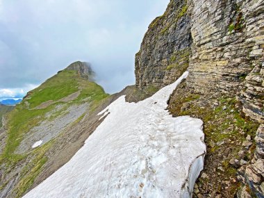 Alpine peak Forstberg of the mountain range First and in the Schwyz Alps mountain massif, Oberiberg - Canton of Schwyz, Switzerland (Kanton Schwyz, Schweiz)