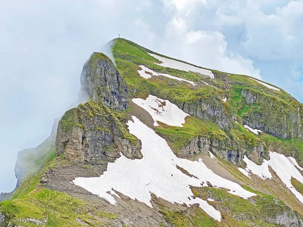 Sommet Alpin Forstberg Chaîne Montagnes Abord Dans Les Alpes Schwyz — Photo