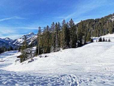 Obertoggenburg bölgesi, Unterwasser - İsviçre 'nin St. Gallen Kantonu (Schweiz)