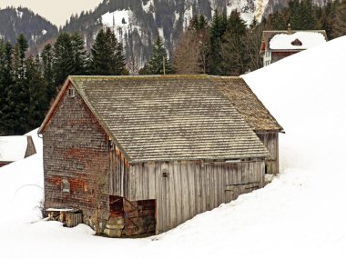 Walen Gölü veya Walenstadt Gölü (Walensee), Amden - İsviçre 'nin St. Gallen Kantonu (Schweiz)
