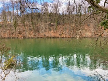Hermetschwil Manastırı (Kloster Hermetschwil) ile Bremgarten Hidroelektrik Barajı (Kraftwerk Bremgarten-Zufikon) arasındaki Reuss Nehri - İsviçre (Schweiz)