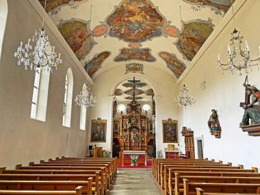 Hermetschwil 'deki Benedictine manastırı St. Martin (Benediktinerinnen-Kloster Hermetschwil oder Kloster St. Martin) - İsviçre (Schweiz)