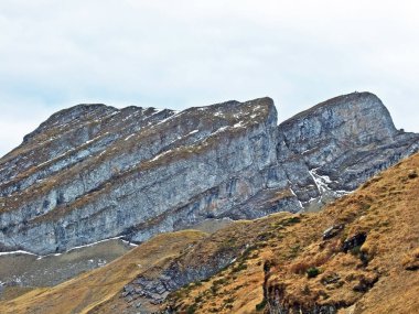 Alvier grubunun dağlık tepelerinde ve Ren nehri vadisinde, Sevelen - İsviçre 'nin St. Gallen Kantonu (Schweiz)