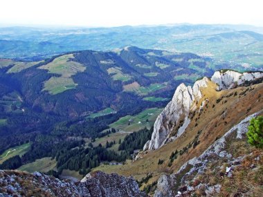 Alpstein dağ sırası ve Appenzelland Turizm Bölgesi, Schwende - İsviçre 'nin Appenzell Innerrhoden Kantonu (Schweiz)