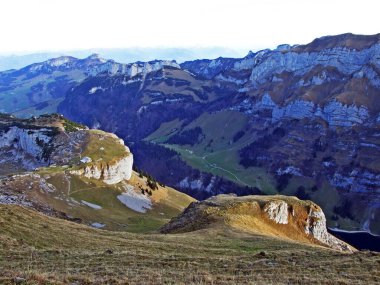 Alpstein dağ sırası ve Appenzelland Turizm Bölgesi, Schwende - İsviçre 'nin Appenzell Innerrhoden Kantonu (Schweiz)