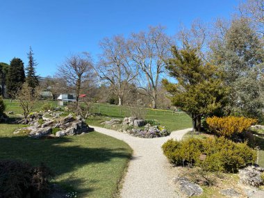 Taş ya da Rocailles, Cenevre Şehri Konservatuarı ve Botanik Bahçesi (Konservatuar et Jardin botaniques de la Ville de Geneve) - İsviçre (Suisse))