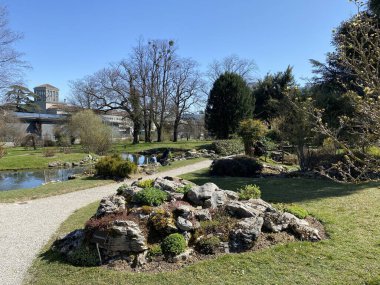 Taş ya da Rocailles, Cenevre Şehri Konservatuarı ve Botanik Bahçesi (Konservatuar et Jardin botaniques de la Ville de Geneve) - İsviçre (Suisse))