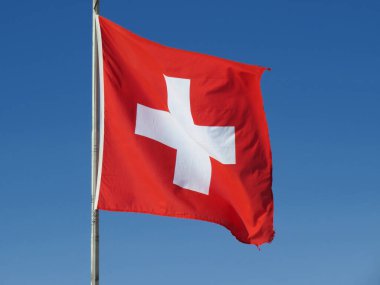 İsviçre Konfederasyonu Ulusal Bayrağı (İsviçre Bayrağı - İsviçre Ulusal Bayrağı) / Ulusal Bayrak der Schweizerischen Eidgenossenschaft (Offizielle Flagge der Schweiz - Schweizer Flagge)