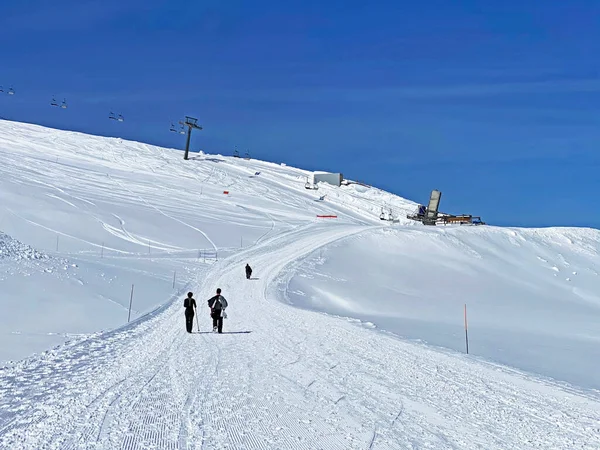 Glacier Walk Markierter Gletscherweg Von Der Station Scex Rouge Nach — Stockfoto