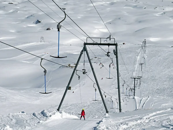 Bar Téléski Platter Button Lift Teleski Archets Sellettes Glacier 3000 — Photo