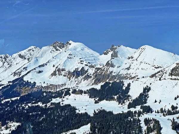 Les Diablerets Massif Travel Destination Glacier 3000 Canton Vaud Switzerland — 스톡 사진