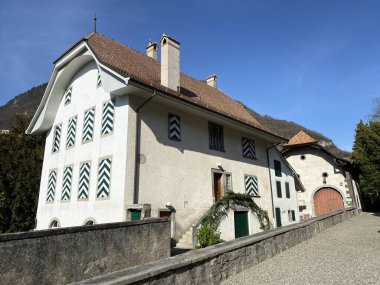 Protestan ya da Protestan tedavisini yerel Reform Kilisesi (Protestan Curia), Aigle - Vaud Kantonu, İsviçre (Suisse)