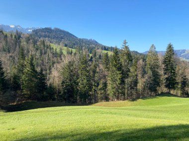 İsviçre dağ kütlesi Pilatus, Schwarzenberg LU - Lucerne Kantonu (Kanton Luzern), İsviçre (Schweiz)