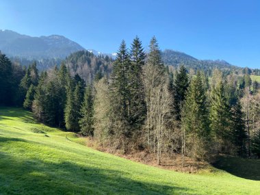 İsviçre dağ kütlesi Pilatus, Schwarzenberg LU - Lucerne Kantonu (Kanton Luzern), İsviçre (Schweiz)