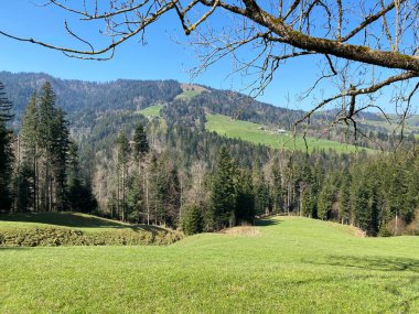 İsviçre dağ kütlesi Pilatus, Schwarzenberg LU - Lucerne Kantonu (Kanton Luzern), İsviçre (Schweiz)
