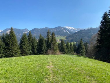 İsviçre dağ kütlesi Pilatus, Schwarzenberg LU - Lucerne Kantonu (Kanton Luzern), İsviçre (Schweiz)