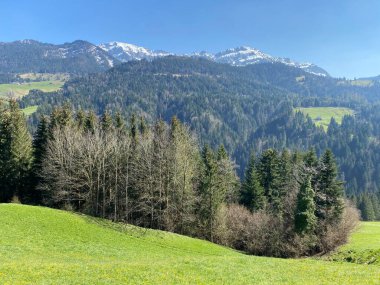 İsviçre dağ kütlesi Pilatus, Schwarzenberg LU - Lucerne Kantonu (Kanton Luzern), İsviçre (Schweiz)