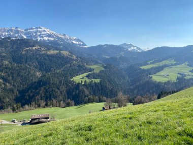 İsviçre dağ kütlesi Pilatus, Schwarzenberg LU - Lucerne Kantonu (Kanton Luzern), İsviçre (Schweiz)