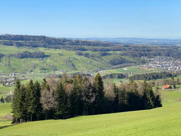 Petite Ville Suisse Malters Près Lac Des Quatre Cantons Dans — Photo