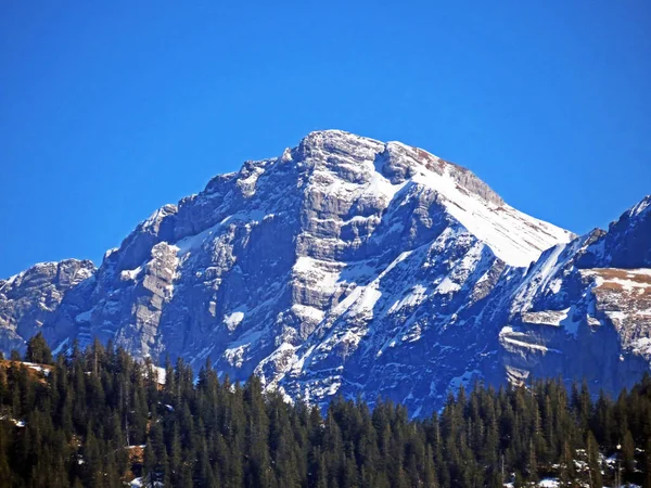 Pic Alpin Enneigé Tomlishorn Pilatus Dans Chaîne Montagnes Suisse Pilatus — Photo