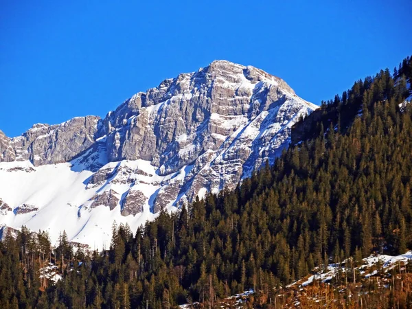 Pico Alpino Nevado Tomlishorn Pilatus Cordillera Suiza Pilatus Los Alpes —  Fotos de Stock