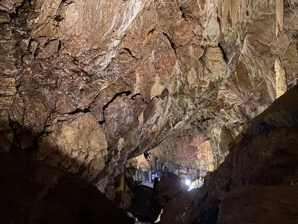 Die Grotten Von Vallorbe Oder Grotte Orbe Kanton Waadt Schweiz — Stockfoto