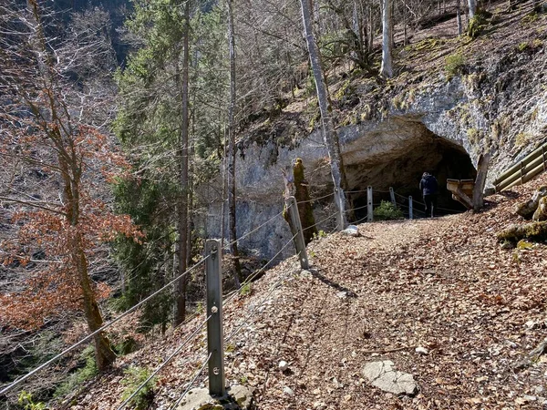 Kleine Grot Van Feeën Petite Grotte Aux Fees Grottes Aux — Stockfoto