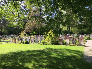 Saint Gallen Feldli Mezarlığı (Saint Gallen 'deki Landschaft des Friedhofs Feldli), St. Gallen - İsviçre (Schweiz)