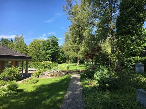 Paisaje Del Cementerio Feldli Saint Gallen Landschaft Des Friedhofs Feldli — Foto de Stock