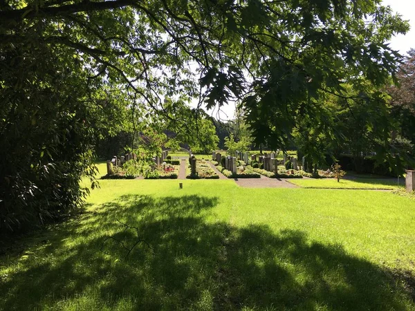 Park Feldli Cemetery Saint Gallen Park Auf Dem Friedhof Feldli — Foto de Stock