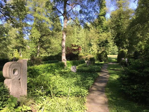 Pietre Tombali Tombe Dettagli Cimitero Feldli San Gallo Grabsteine Graeber — Foto Stock