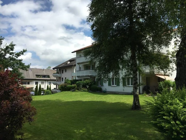 Eine Typische Urbane Wohngegend Stadtrand Mit Grünflächen Und Parks Gallen — Stockfoto