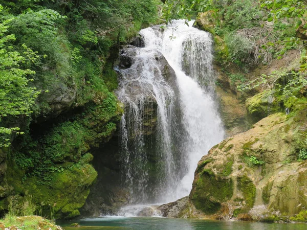 Sum Falls Vintgar Gorge Vagy Bled Gorge Bled Szlovénia Triglav — Stock Fotó