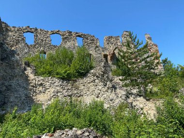 Kale kalesi Ruzica mezunu veya Utvrda Ruzica mezunu ili Tvrdjava Ruzica mezunu, Duzluk - Orahovica, Hırvatistan (Slavonija, Hrvatska)