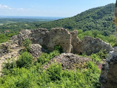 Kale kalesi Ruzica mezunu veya Utvrda Ruzica mezunu ili Tvrdjava Ruzica mezunu, Duzluk - Orahovica, Hırvatistan (Slavonija, Hrvatska)